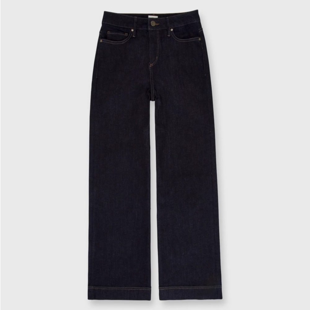ANN MASHBURN WIDE LEG CROPPED JEANS!! LIKE NEW!